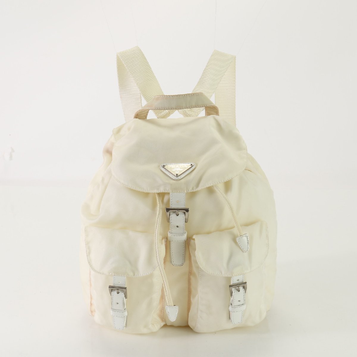 1円 美品 プラダ テスート ナイロン 三角ロゴ リュックサック バック