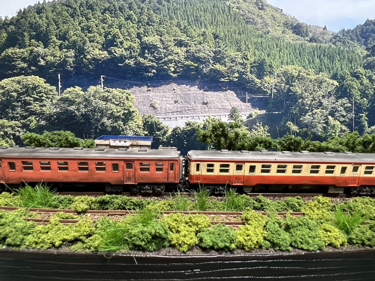 Nゲージ・ジオラマ展示台海辺の無人駅