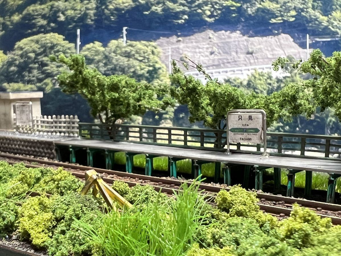 Nゲージ・ジオラマ展示台海辺の無人駅