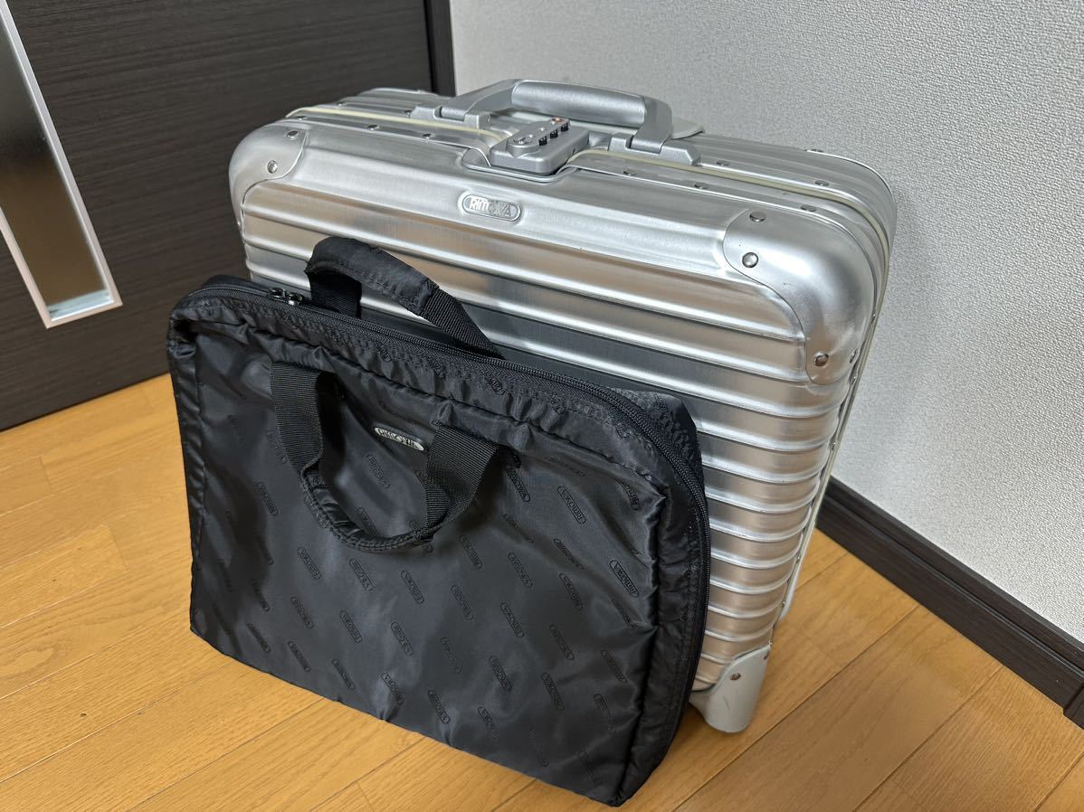 良品 希少 廃盤 リモワ トパーズ 2輪 ビジネストロリー 機内持ち込み可