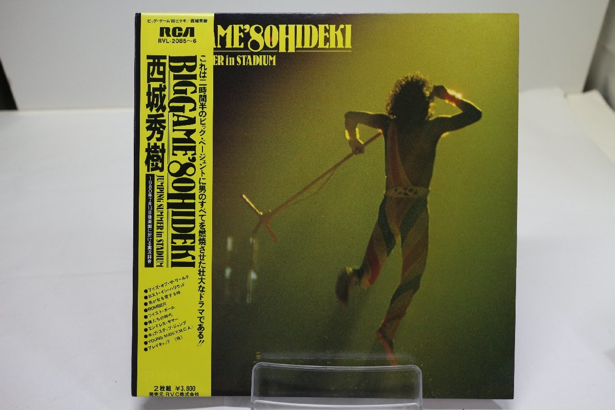 TK2792LP LP 西城秀樹&frasl;BIG GAME '80 HIDEKI 帯付き ジャケ準 二枚組