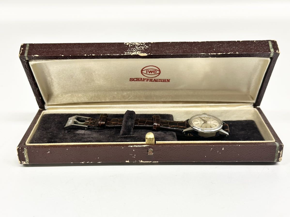 【7R68】 1円スタート INTERNATIONAL WATCH Co. AUTOMATIC IWC 稼動品 自動巻き レディース 腕時計 箱付き 