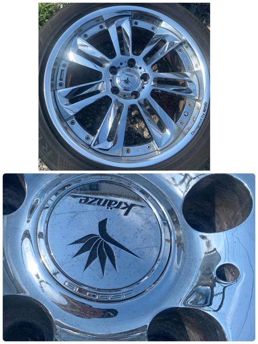 19インチ weds KRANZE GLOSSA 19×8.5J ET32 114.3 5穴4本通し ウェッズ 