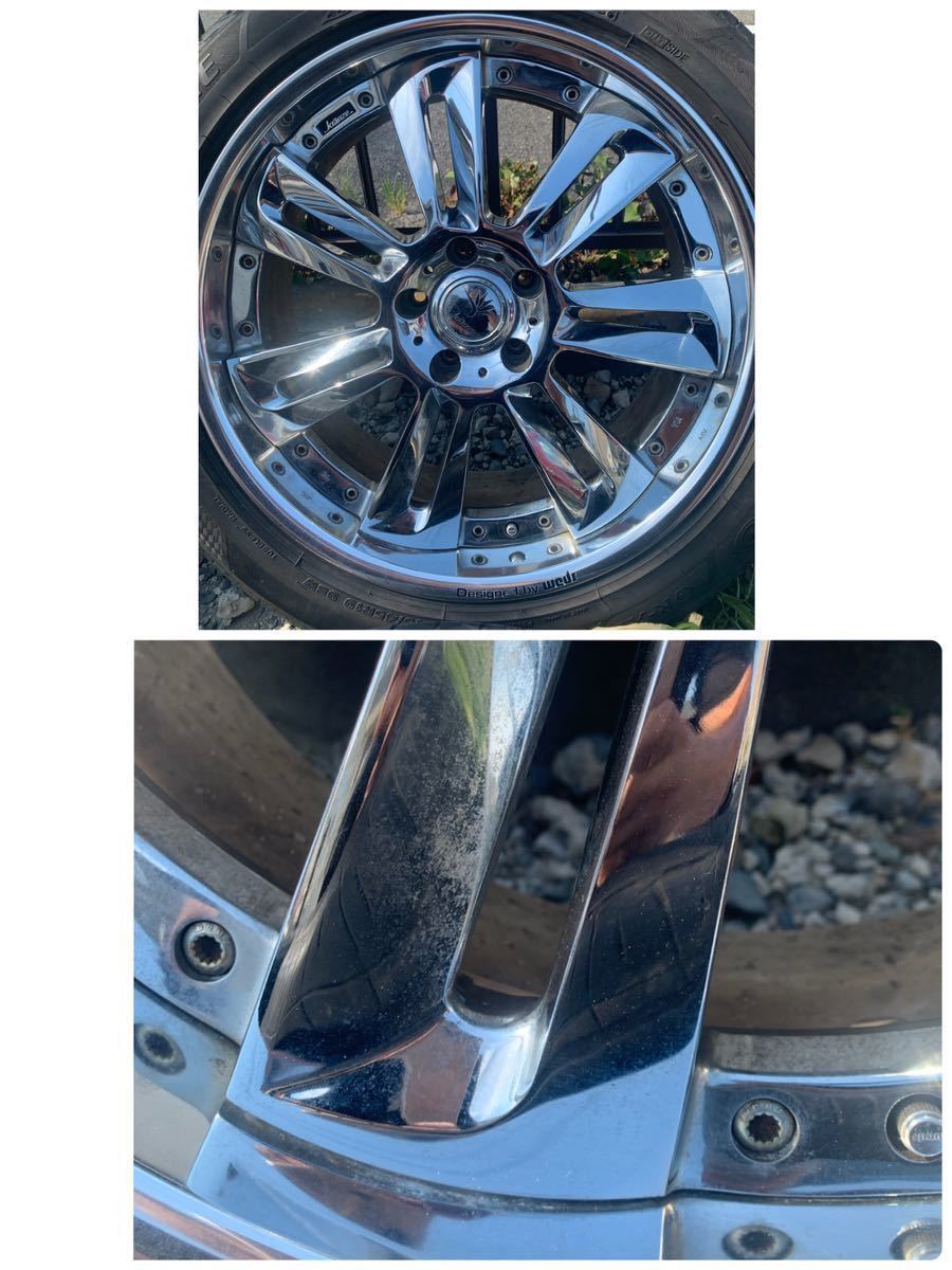 19インチ weds KRANZE GLOSSA 19×8.5J ET32 114.3 5穴4本通し ウェッズ 