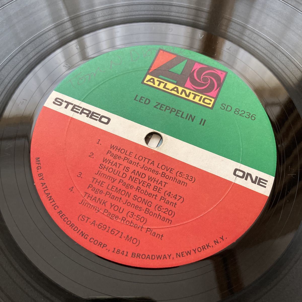 【両面RL SS刻印】LED ZEPPELIN II 【US ORIG】レコード 両面RL SS刻印】LED ZEPPELIN II 【US ORIG】レコード