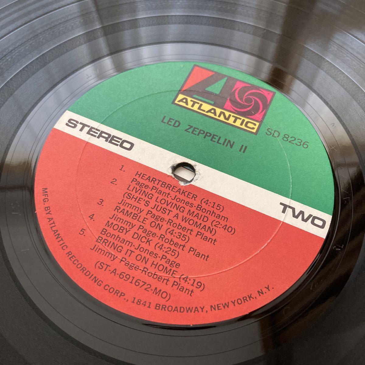 【両面RL SS刻印】LED ZEPPELIN II 【US ORIG】レコード Led Zeppelin II 両面RL SS刻印 米国オリジナルステレオ盤 レッド