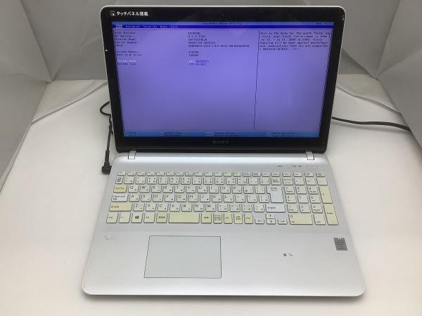 VAIO Fit 15E Fit15E 蘇った ジャンクPC ジャンク!SONY SVF15319DJW