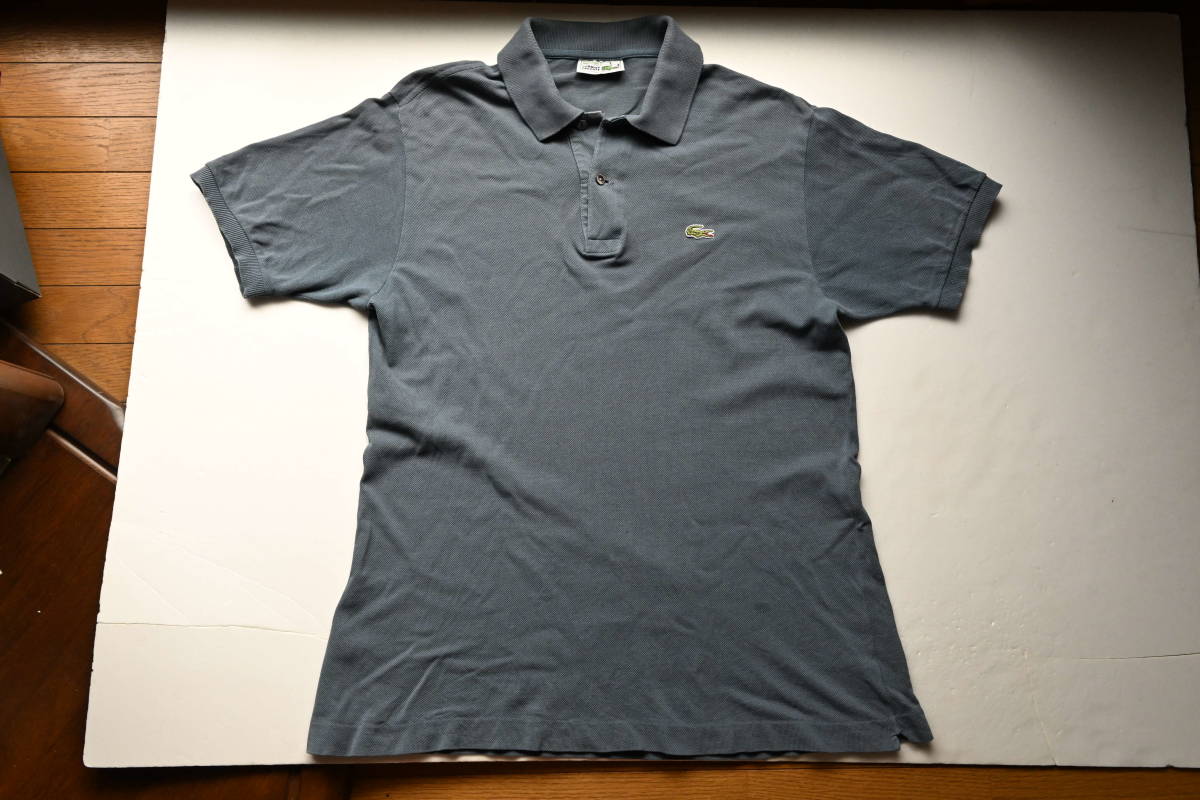 LACOSTE ラコステ フランス製ポロシャツ ブルーグレー 5(5)｜売買され 
