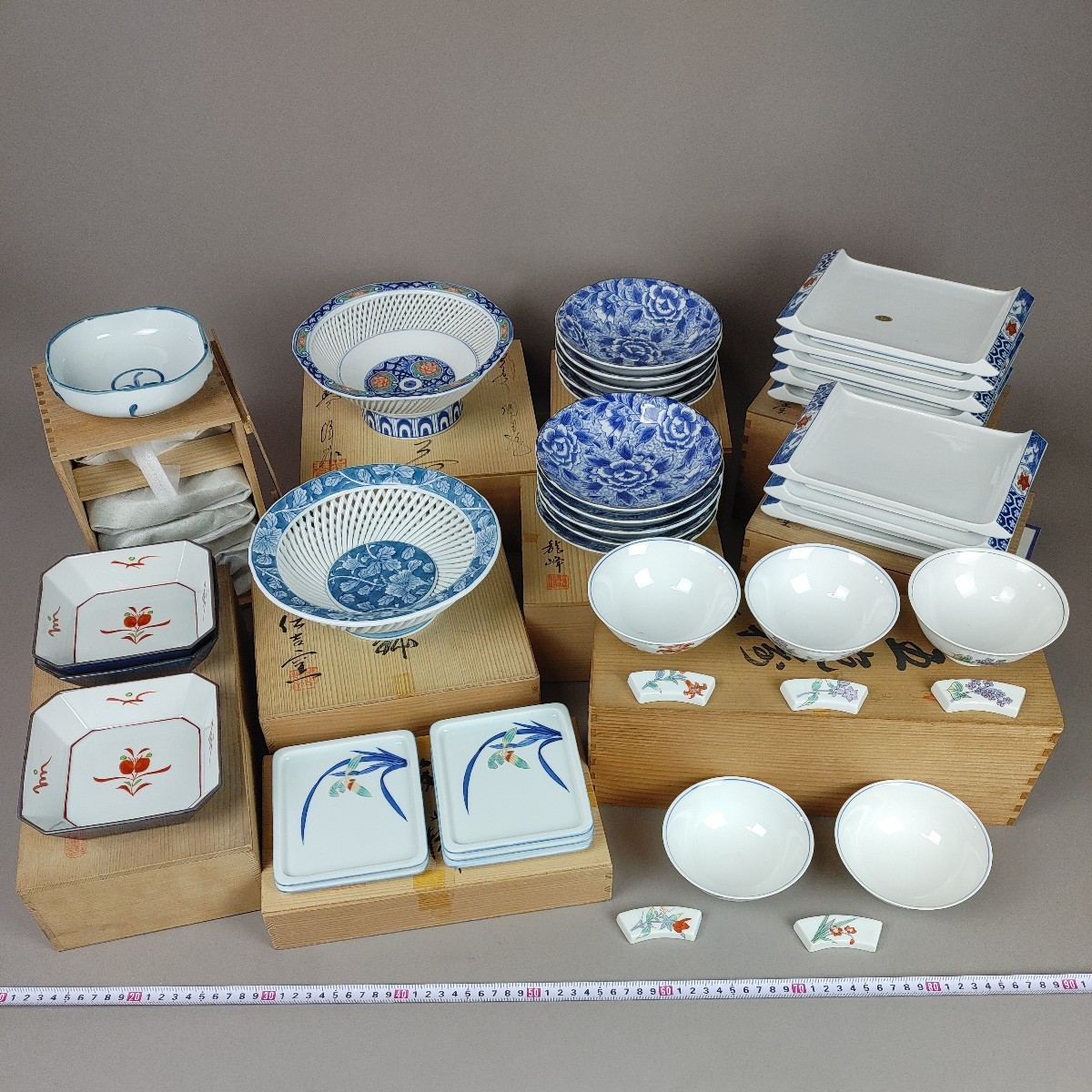 古美術 古唐津 絵唐津 唐津焼 皿 盃 五点 時代物 極上品 初だし品 8630
