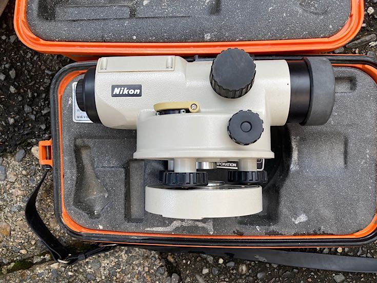 オートレベル ニコン | AE-5W 三脚付 測量機器オートレベル 中古 Nikon
