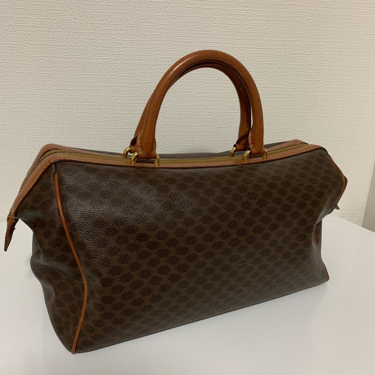 セリーヌ ボストンバッグ マカダム ハンドバッグ CELINE マカダム柄 