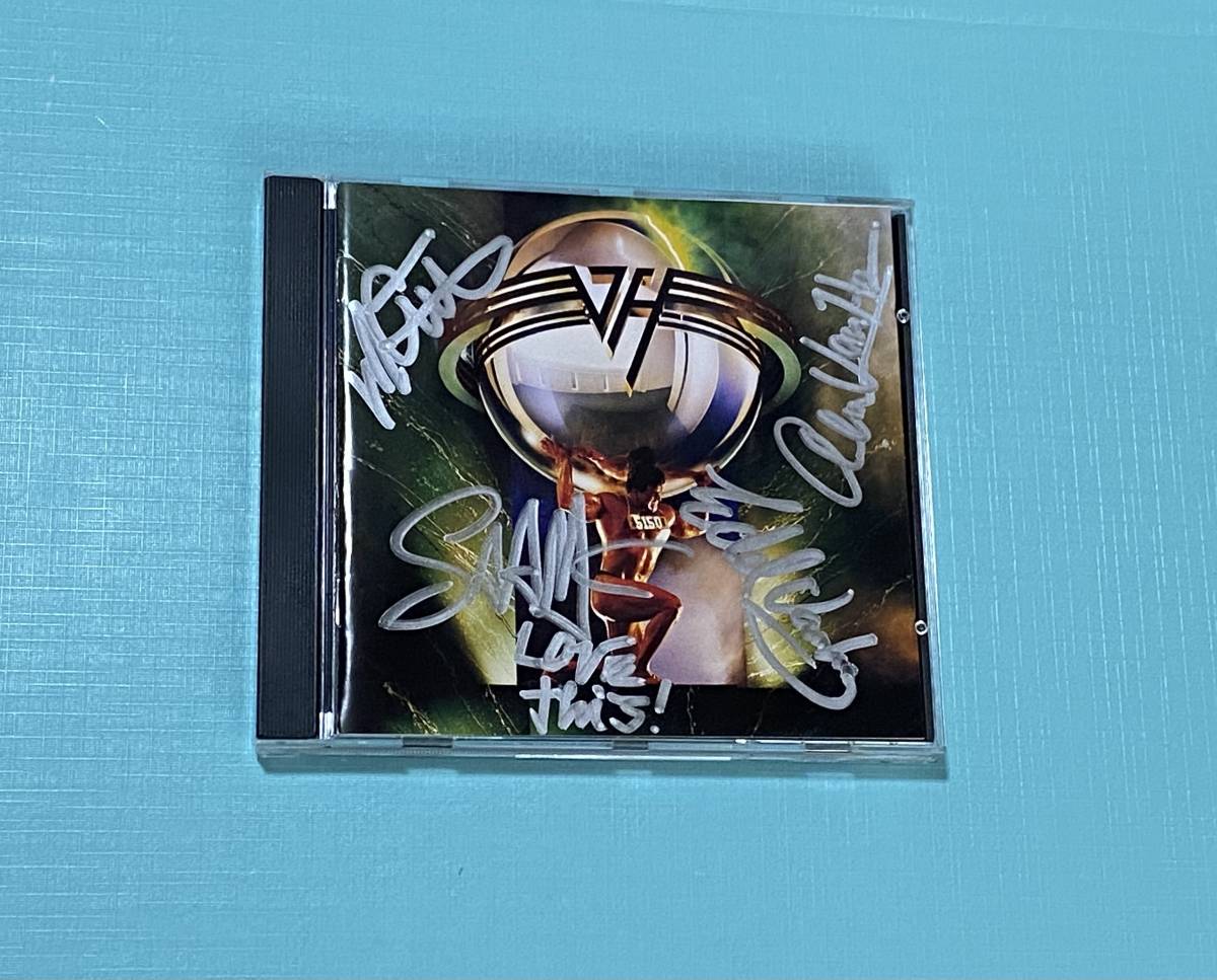 VAN HALEN ヴァン・ヘイレン直筆サイン入りCD 名盤『DIVER DOWN VAN HALEN ヴァン・ヘイレン直筆サイン入りCD 名盤『DIVER DOWN
