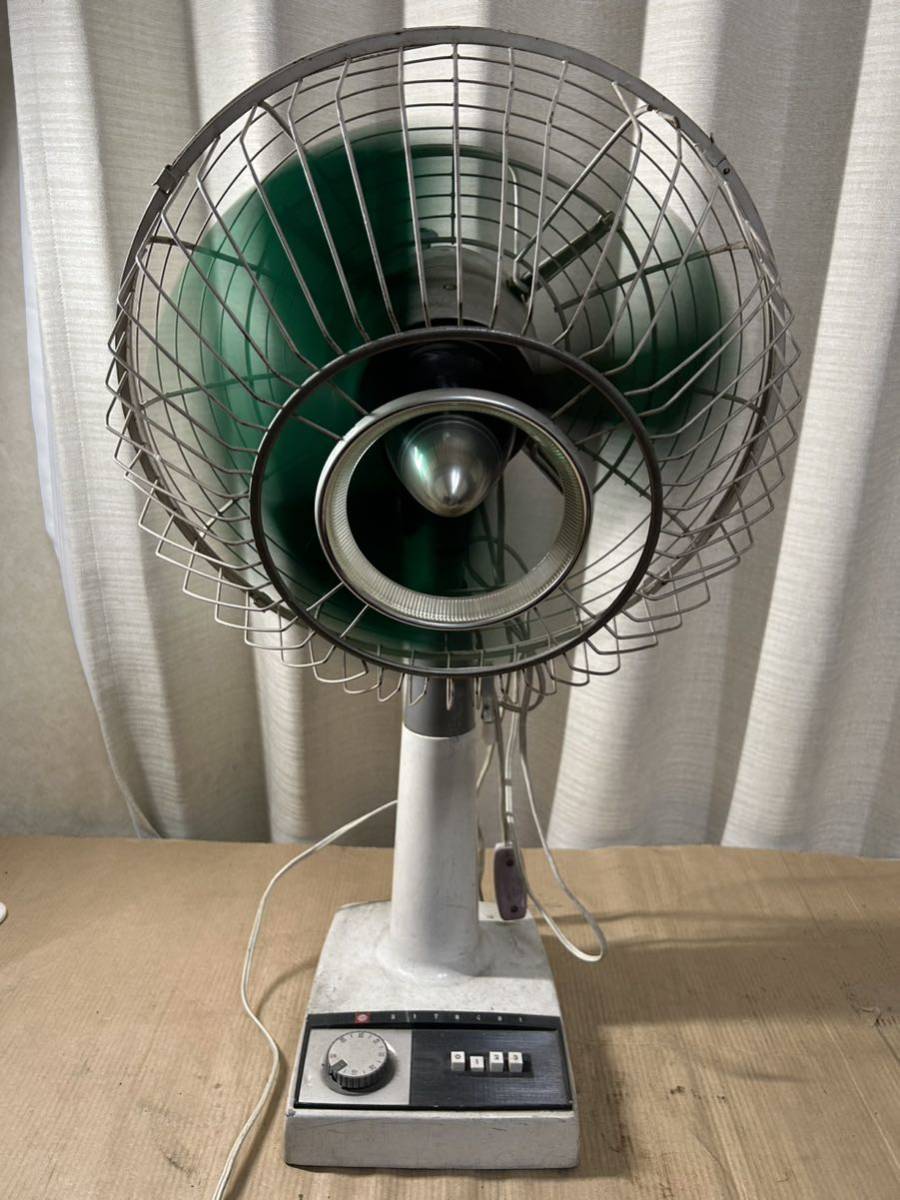 昭和レトロ】 三菱 大型扇風機 R35-N2 35cm 洋間扇 ミニキャスター付き 