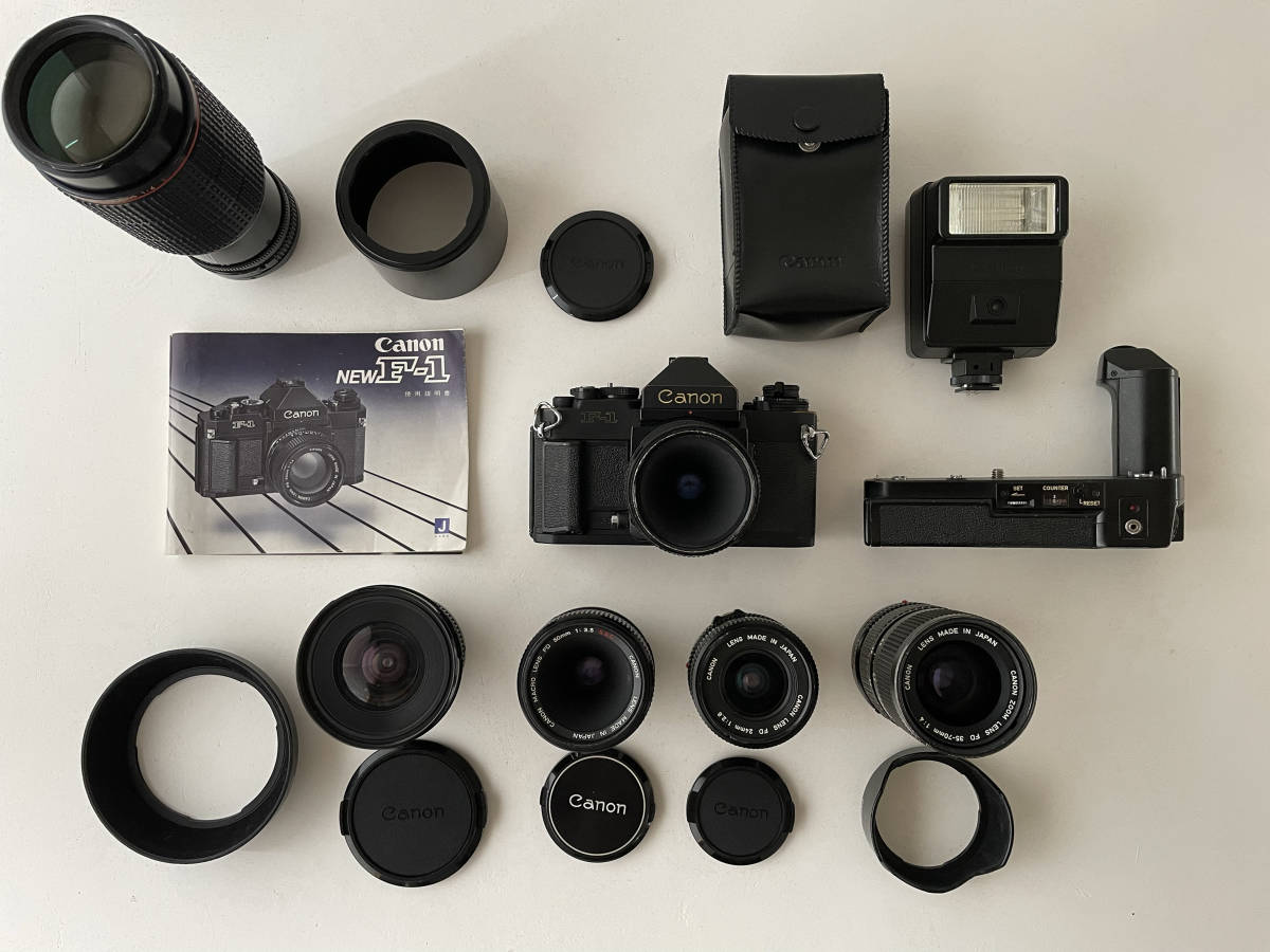 canon new F-1 FDレンズ6本セット【80-200mm 1:4】【17mm 1:4】【24mm 