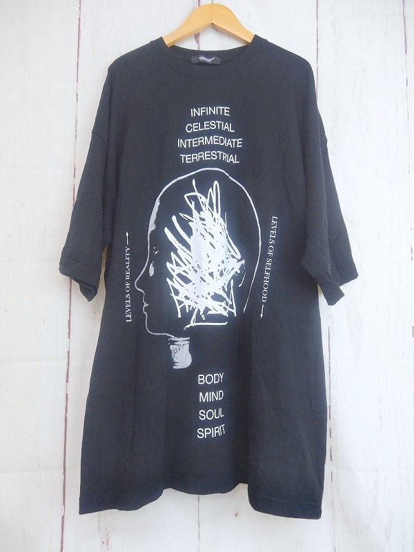 UNDERCOVER JUN TAKAHASHI アンダーカバー 高橋盾 半袖Tシャツ ブラック 綿100% カットソー 2 UCIB4893-2