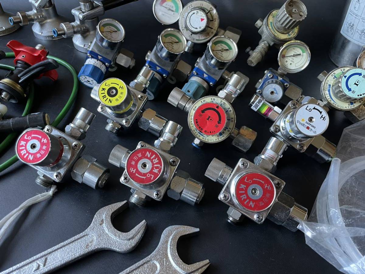 生ビールサーバー用 部品 大量 メーター 減圧弁 レギュレーター アサヒ 