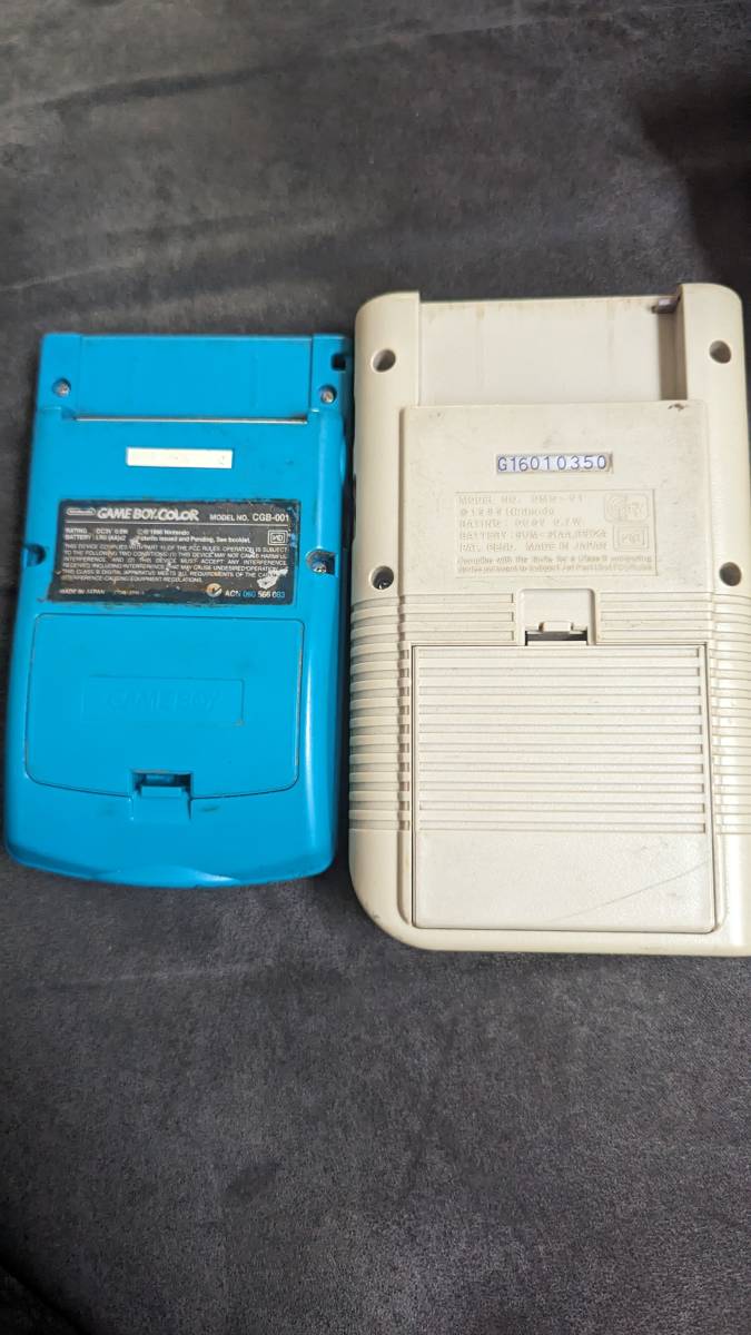 ゲームボーイ初代本体 ゲームボーイカラー 2台セット ジャンク扱い