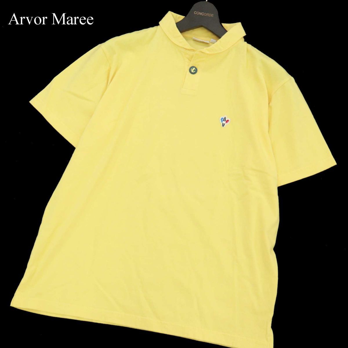 【驚きの破格値，得価】 Arvor Maree アルボーマレー 春夏 ロゴワッペン 半袖 丸襟 ポロシャツ Sz.3 メンズ A3T08454_7#A(Mサイズ)｜売買されたオークション情報、yahooの商品情報をアーカイブ公開 - オークファン Mサイズ