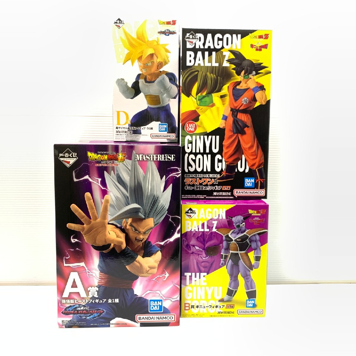 MIN【未使用品】 MSMO 一番くじ ドラゴンボール フィギュア 4体セット 超サイヤ人孫悟飯.孫悟飯ビースト他 〈50-230721-MK-5-MIN〉 一番くじ ドラゴンボール MSMO