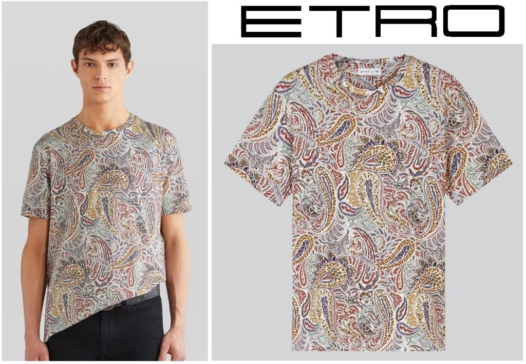 11万新品◇L◇エトロ◇ペイズリー柄コットンTシャツ【ETRO】1円