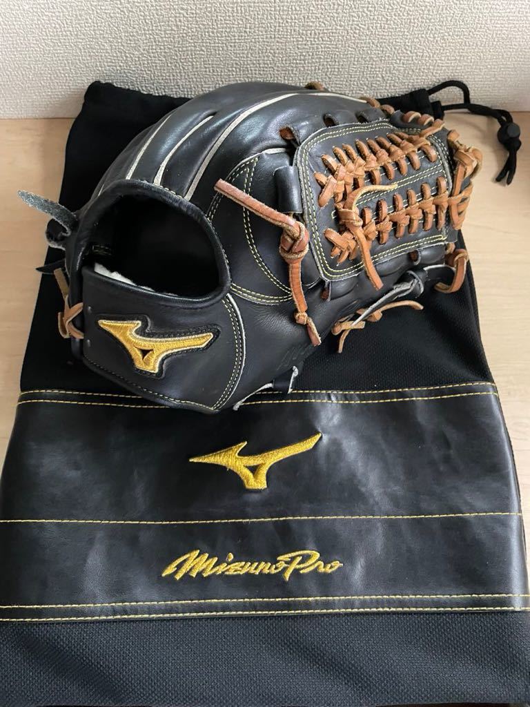 ミズノプロ 軟式グローブ オールラウンド 内野 外野 投手 型良好