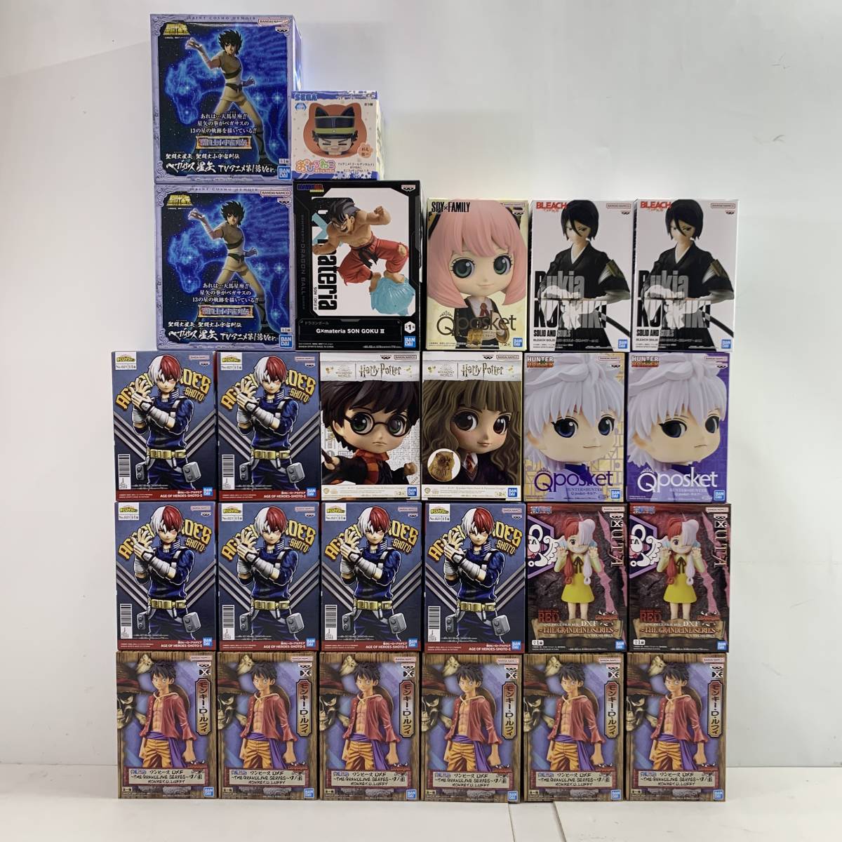 得価，限定SALE 18904 〓 プライズフィギュア25点セット ONE PIECE/ヒロアカ/ハリーポッター/HUNTER&times;HUNTER/BLEACH/聖闘士星矢/ルフィ/ウタ など 品(コミック、アニメ)｜売買されたオークション情報、yahooの商品情 その他