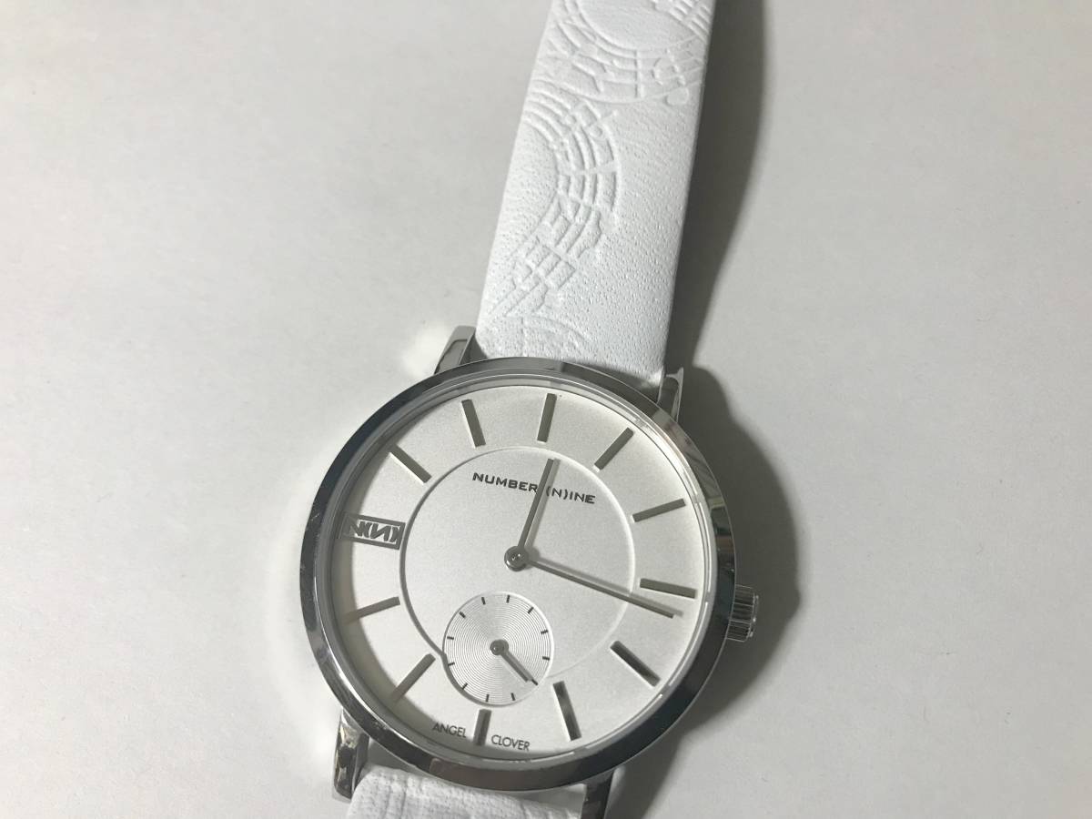 美品 限定 NUMBER NINE × ANGEL CLOVER ナンバーナイン 腕時計 白 