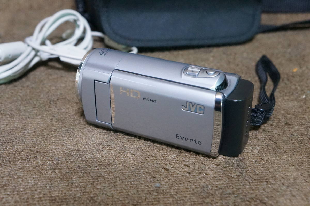 中古美品 JVC Everio GZ-HM450-S エブリオ シルバー デジタルビデオ