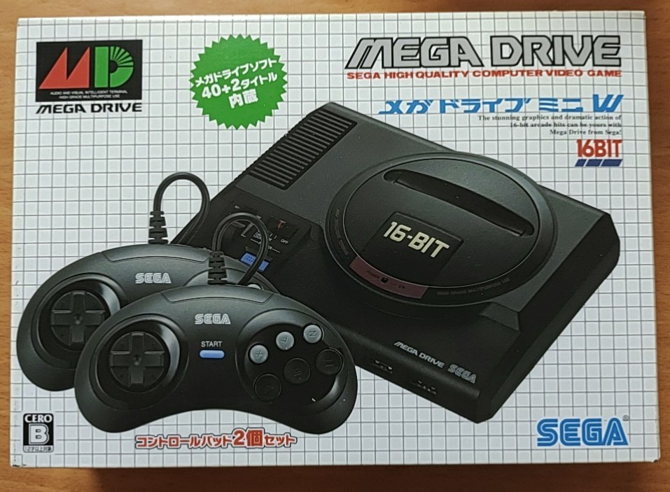 セガ メガドライブミニW（コントロールパッド2個セット）SEGA 