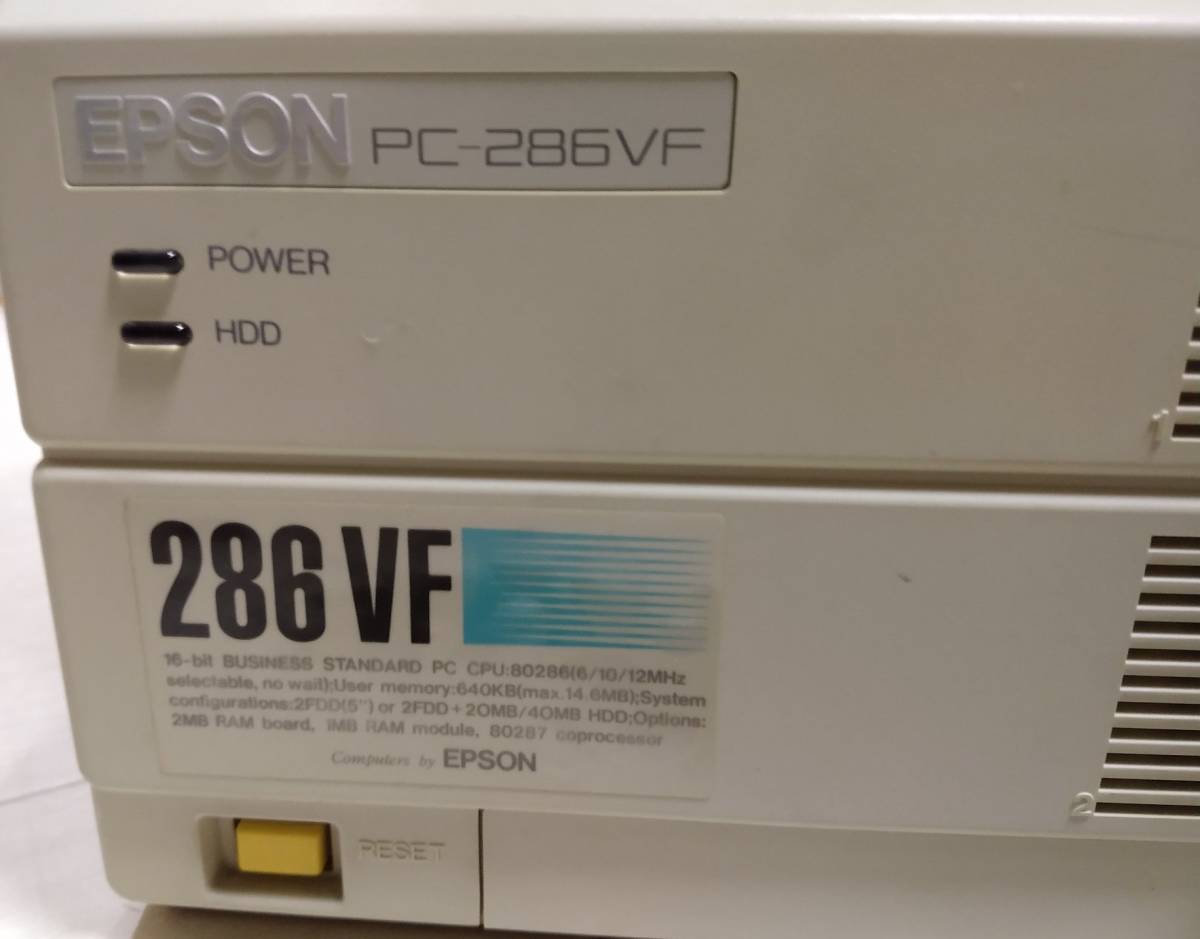 EPSON PC-286VF-STD 本体とキーボード EPSON キーボード 本体 F NOTE