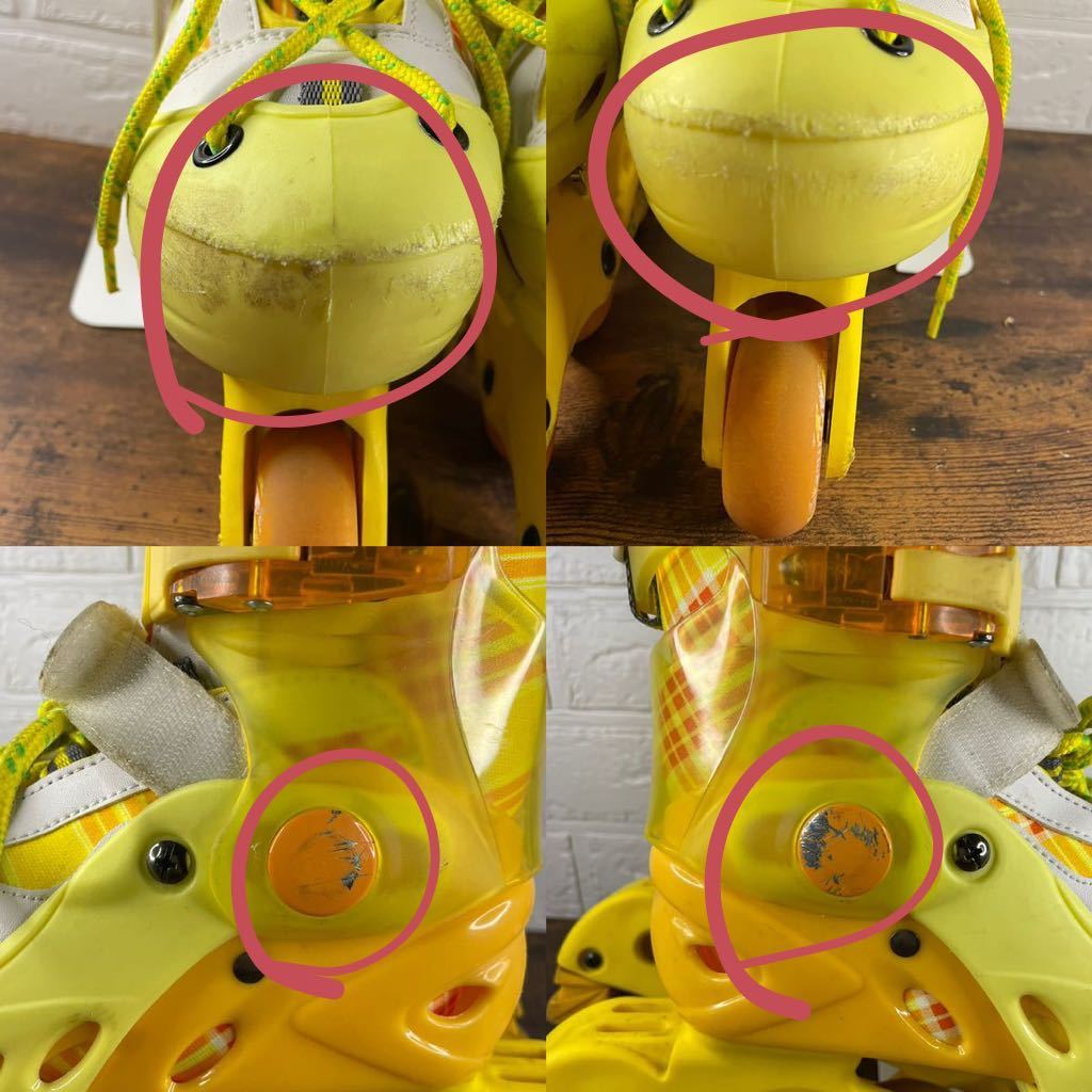 ＭＭ28］中古　paletteline パレットライン　インラインスケート　ローラースケート　子供用　キッズ　Ｌサイズ　遊び　スポーツ　_6