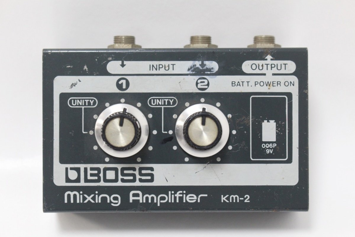 動作確認済 BOSS ミキシングアンプ Km-2 ボス Mixing Amplifier