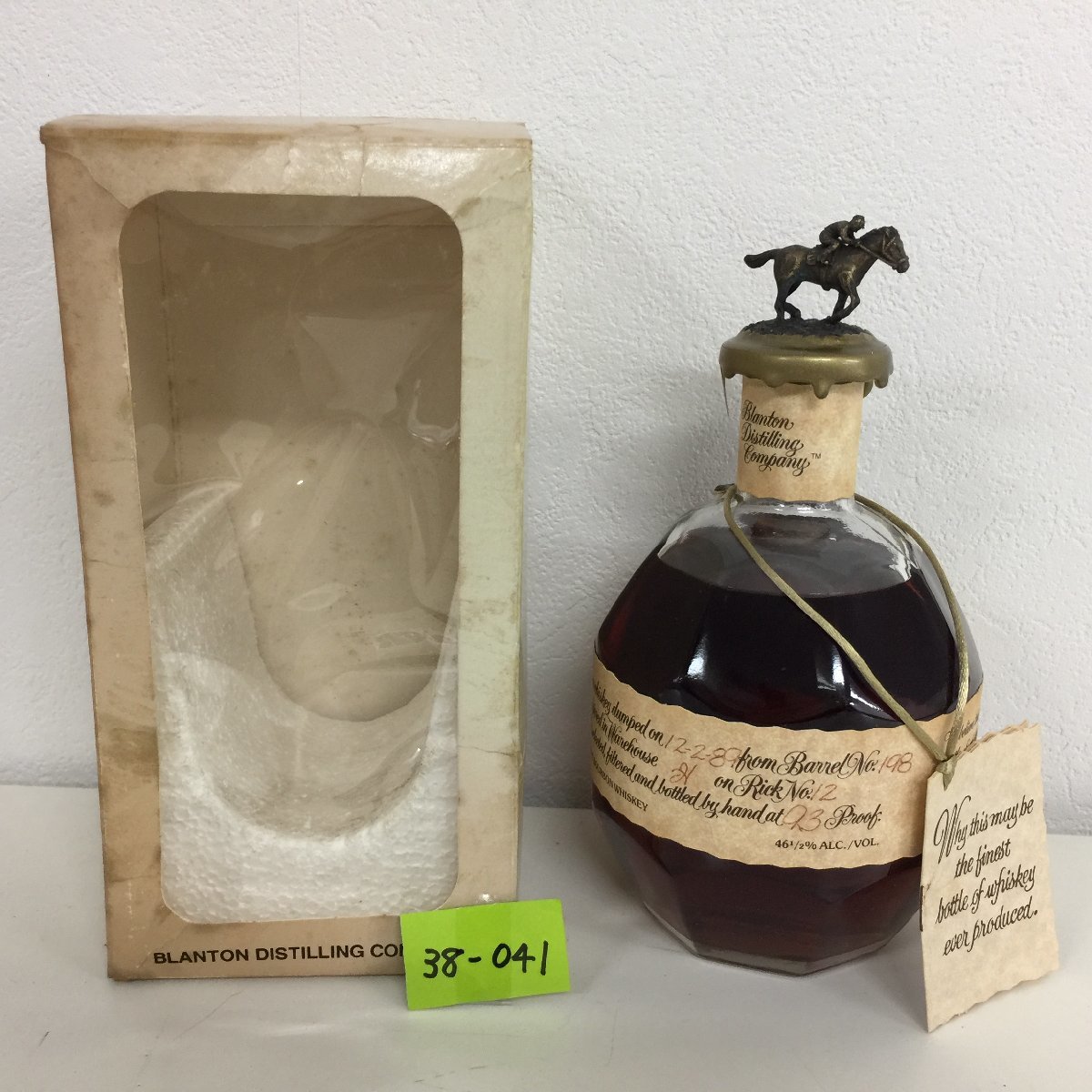 ★38―041★古酒コレクション ブラントン ディスティリング カンパニー 750ml 1989 46.5% バーボンウイスキー 未開封