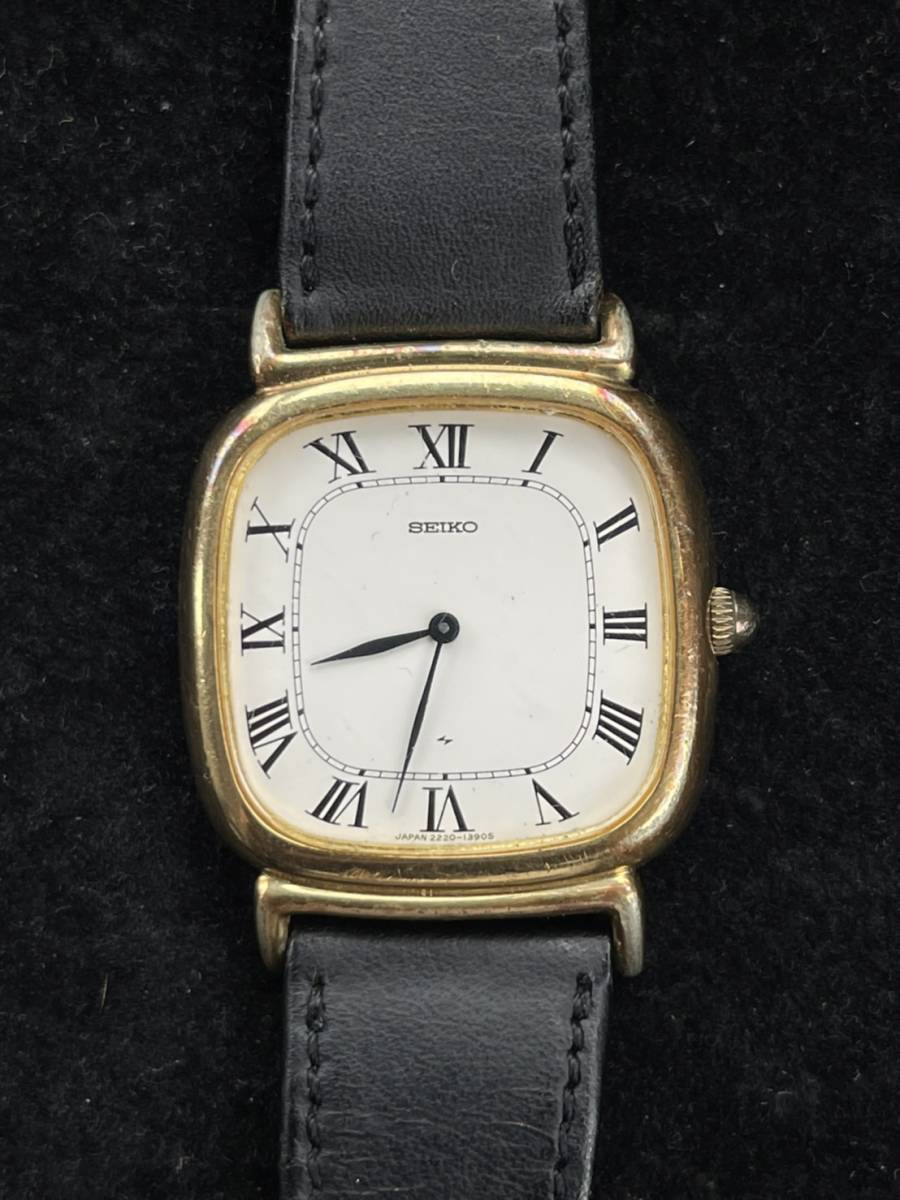 1円 力 SEIKO セイコー chariot シャリオ 腕時計 手巻き 2220-3450 