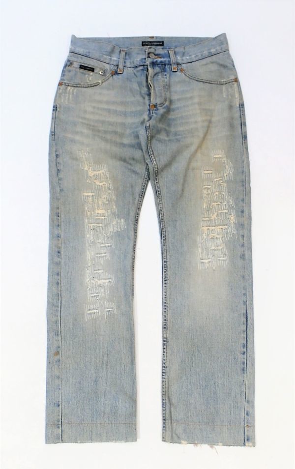 正規品 DOLCE&GABBANA 00年初期 WDP61 802R DG 刺ロゴ ダメージ 
