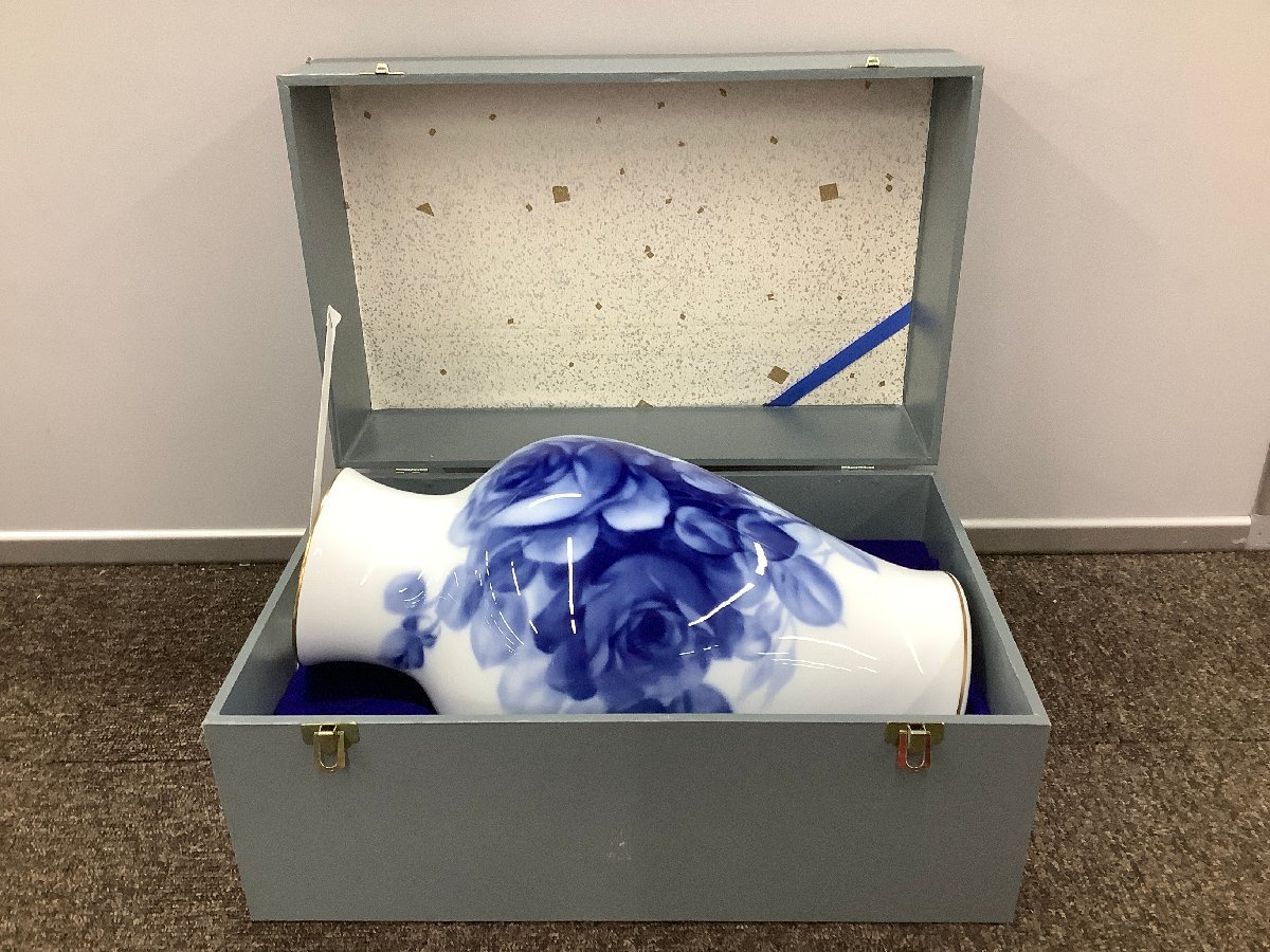 有田焼 伊万里焼 陶器 陶磁器 染付藤絵 花瓶 ART5-GD007 [111405] 花器