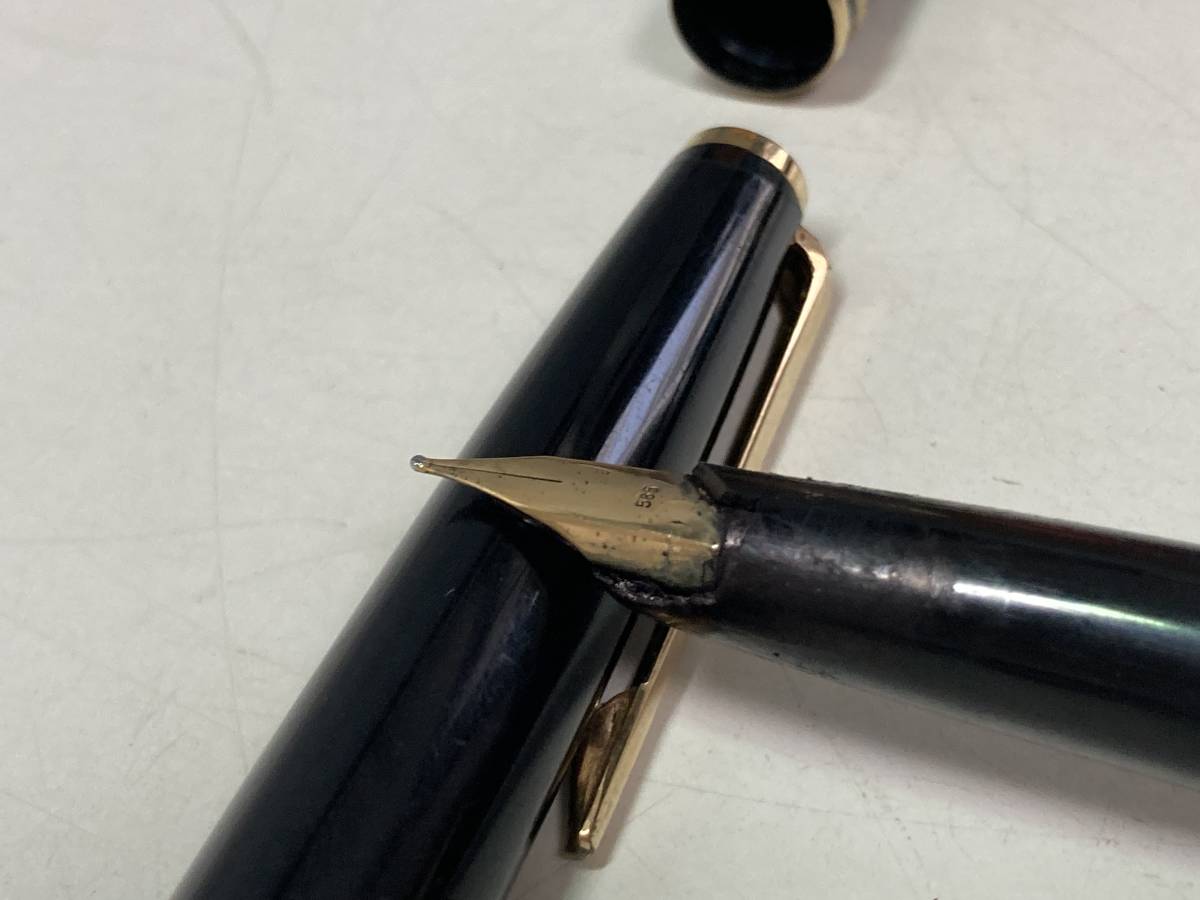 極美品モンブラン 万年筆 NO.144 2本セット レザーペンケース付き