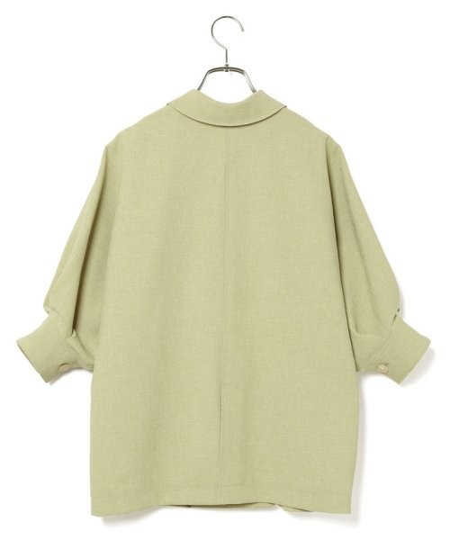 美品☆アダムエロペ シャツジャケット リネンライク☆