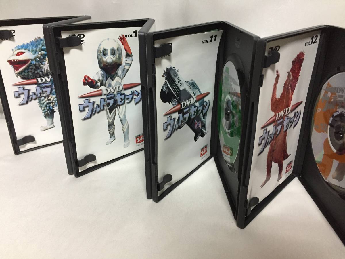 DVD ウルトラセブン 全12巻セット レンタル使用済DVD 豪華BOX付き！ 全12巻