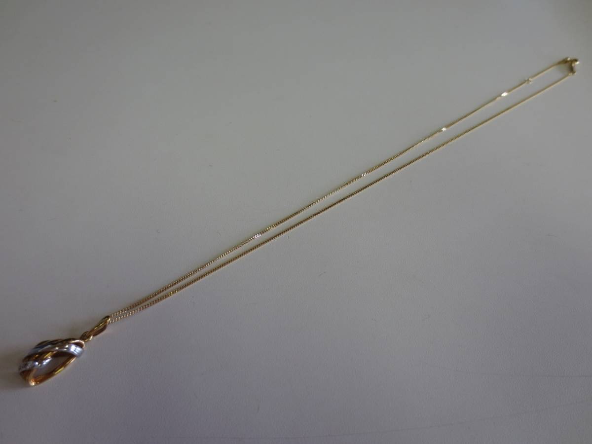 A5185　K18　Pｔ850　ダイヤモンド　ネックレス　アクセサリー