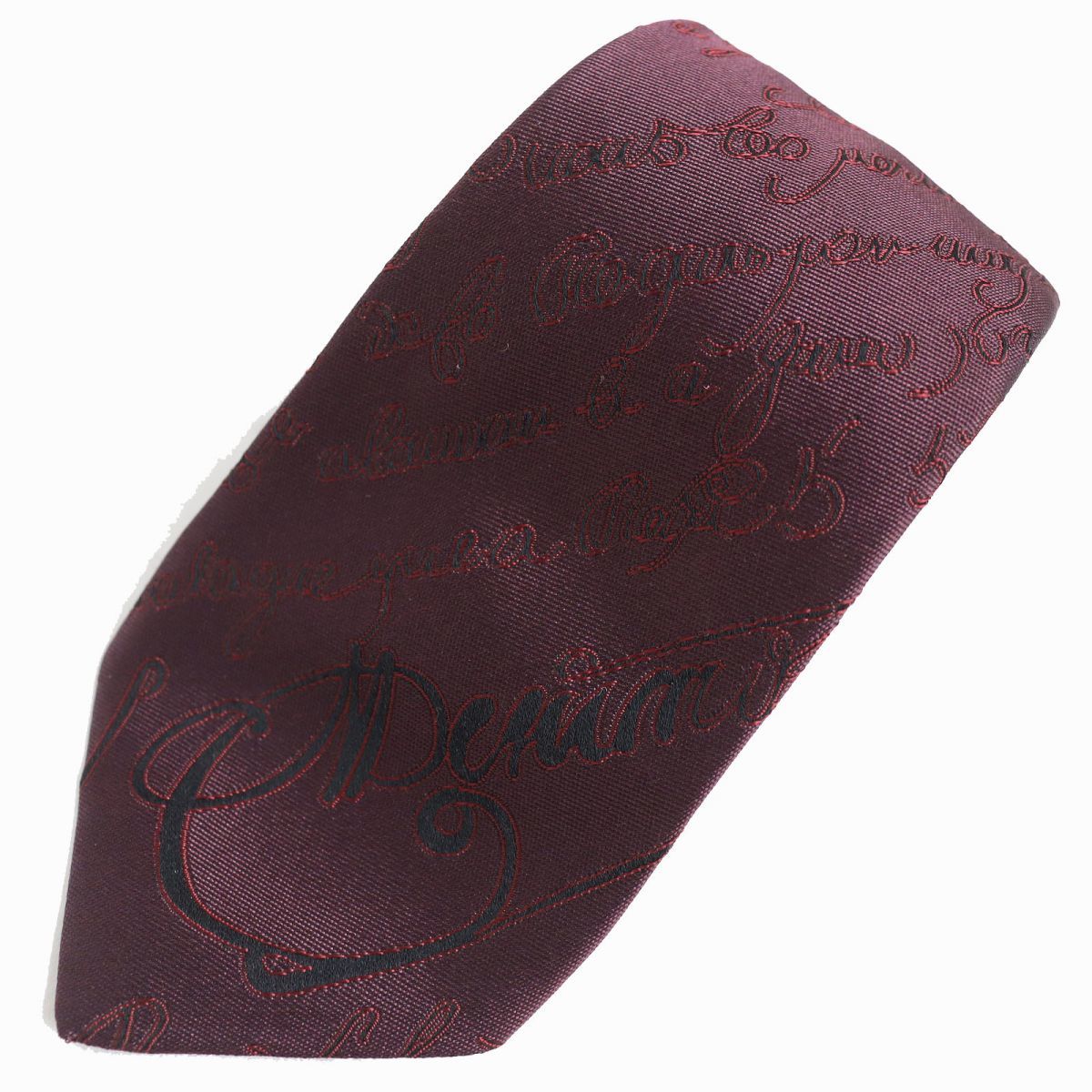 極美品△イタリア製 BERLUTI ベルルッティ カリグラフィ 総柄 シルク