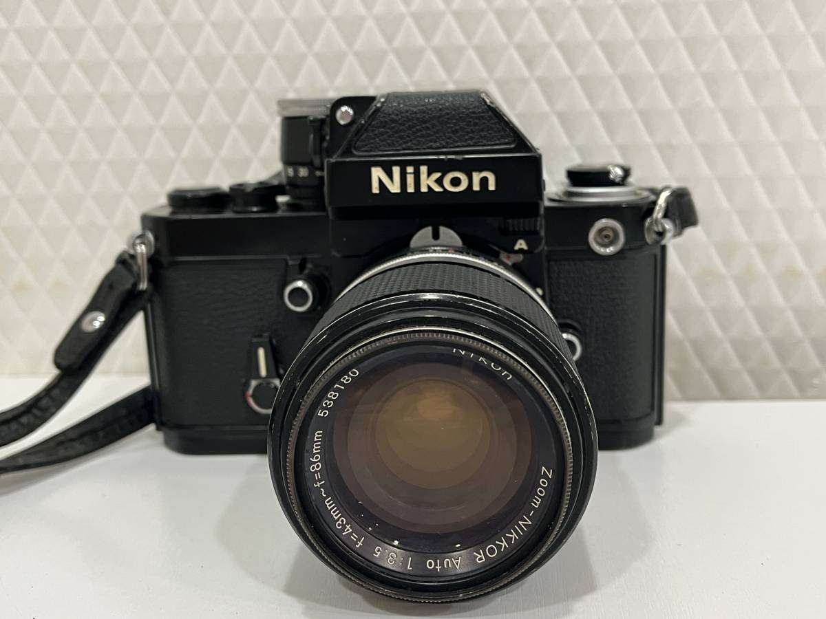 G 15412① Nikon F2 一眼レフ フイルムカメラ レンズNIKKOR Auto1：3.5 ｆ＝43 86ｍｍ(ニコン)｜売買されたオークション情報、yahooの商品情報をアーカイブ公開 - オークファン マニュアルフォーカス