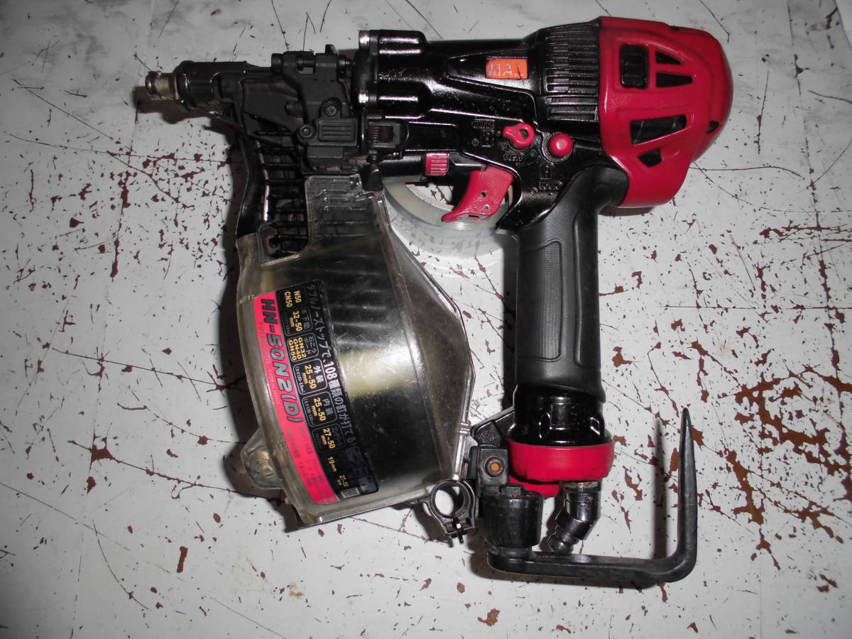 マックス　高圧釘打ち機　HN65N2-D　中古品 　黒