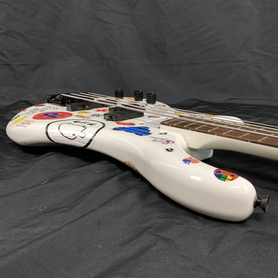 FERNANDES フェルナンデス FRB レフティ エレキベース 白系☆現状品