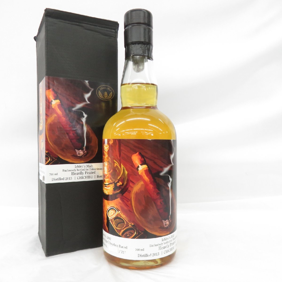  未開栓 イチローズモルト 秩父 シガーラベル 2013-2017 ヘビリーピーテッド バーボンバレル ウイスキー 700ml 62.9％ 箱付 11335491 0729(日本)｜売買されたオークション情報、yahooの商品情報をアーカ 日本