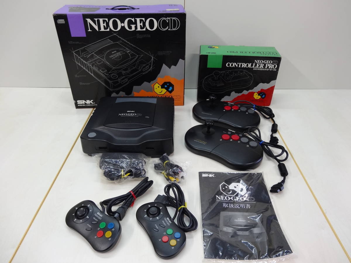 SNK NEO-GEO 遊ぶ CD 本体 コントローラー2個付き 中古