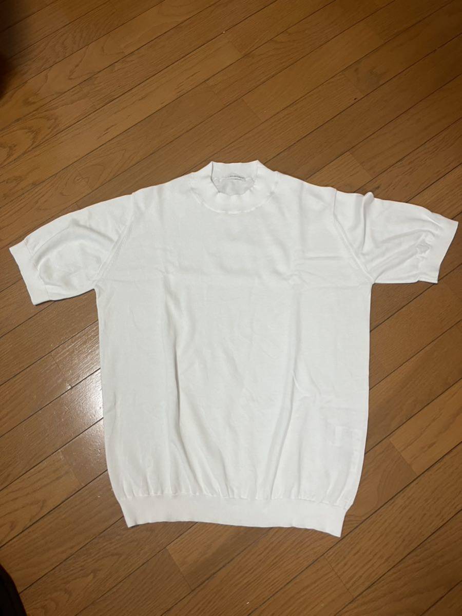 クロスクローゼット Mock Neck Knit T-shirt スビンプラチナムニット