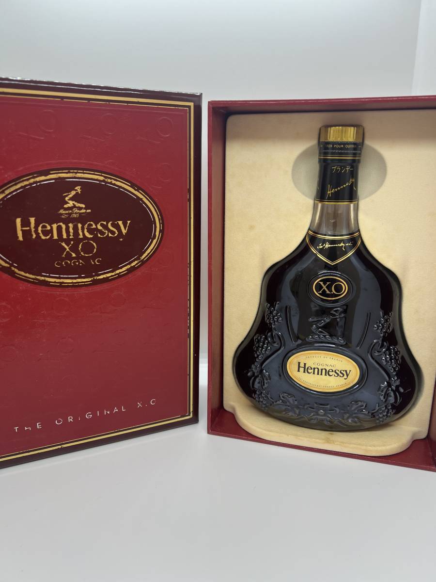 未開栓】Hennessy ヘネシー XO 金キャップ クリアボトル ブランデー