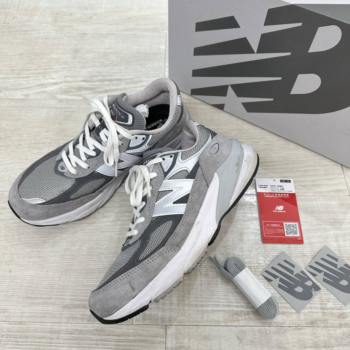 国内正規 new balance ニューバランス M990GL6 M990 GL6 990 USA製 スニーカー BEAMS ビームス 購入 グレー 系 サイズ 26cm 定価36.300円
