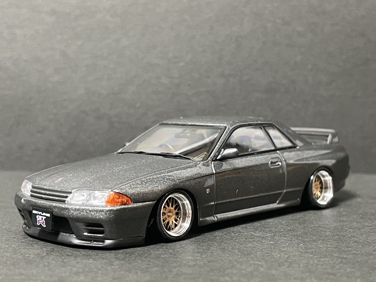 1/43 スカイライン改 R32 GT-R BBS-LM アルミ製 深リム 1/43 R32